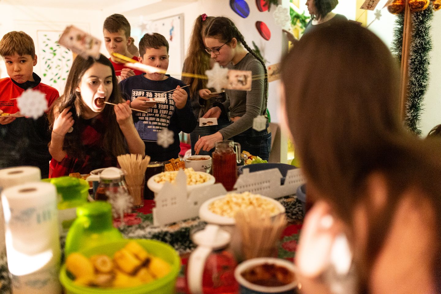 Kinder auf einer Party