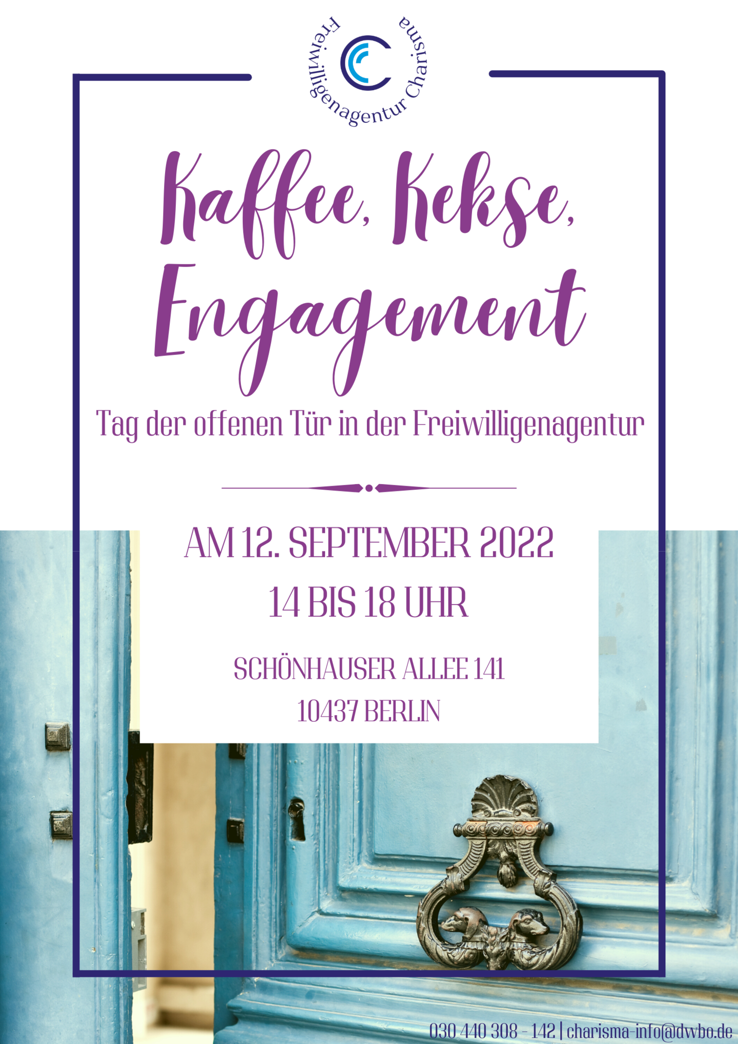 Kaffee, Kekes, Engagement - Tag der offenen Tür bei der Freiwilligenagentur Charisma