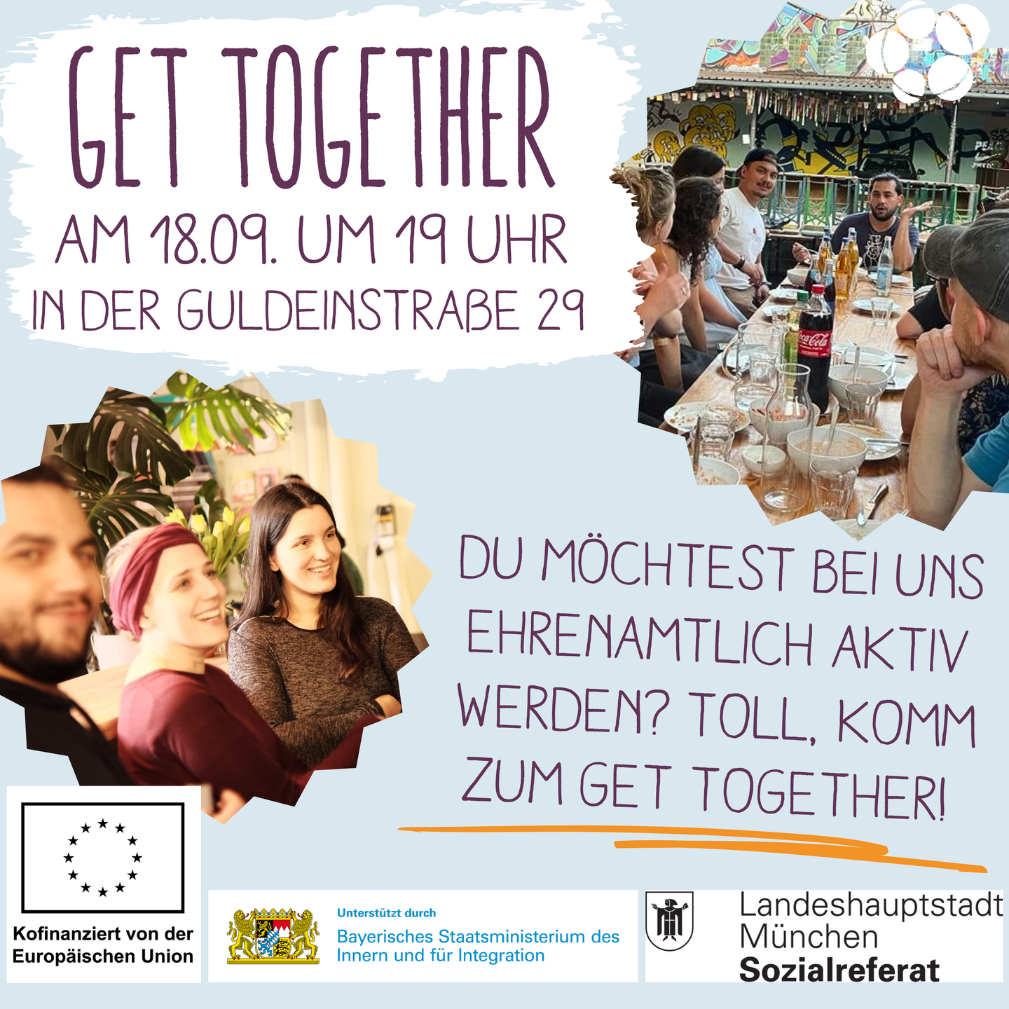 Get Together - lerne uns kennen und werde ehrenamtlich aktiv!