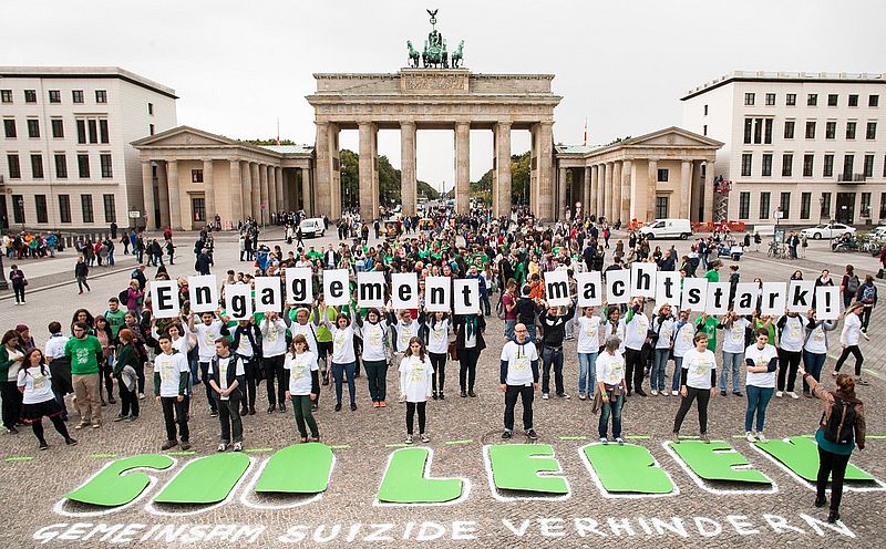 600 LEBEN-Aktion am Welt-Suizid-Präventionstag 2014