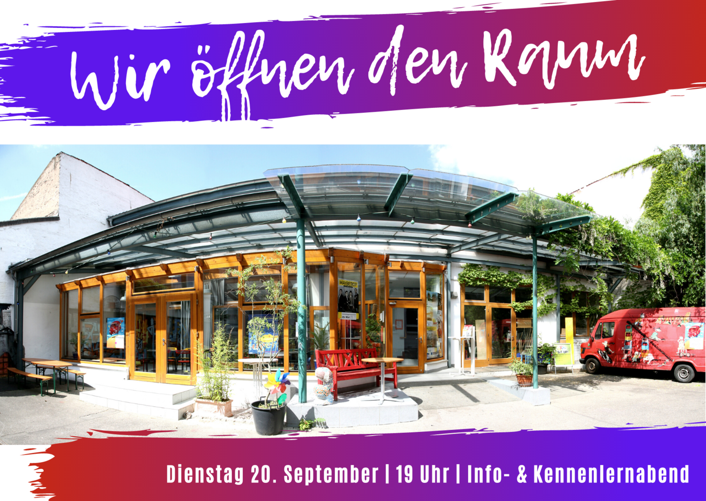 Wir öffnen den Raum. Info- und Kennenlernabend für junge Menschen zwischen 17 und 30 Jahren