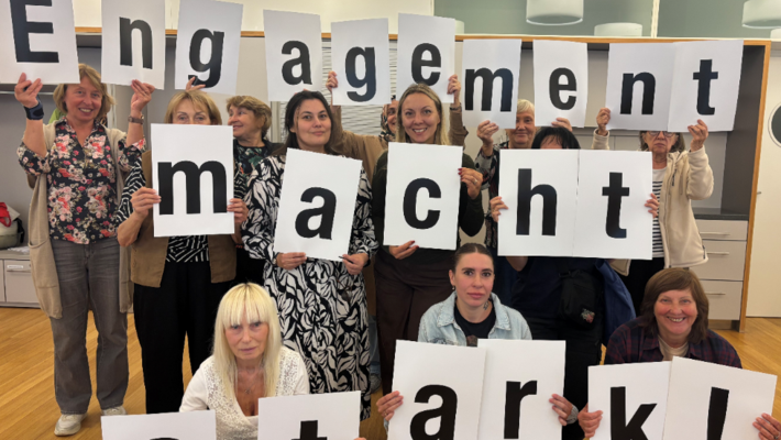 Teilnehmerinnen des MIA-Sprachkurses von eins plus b