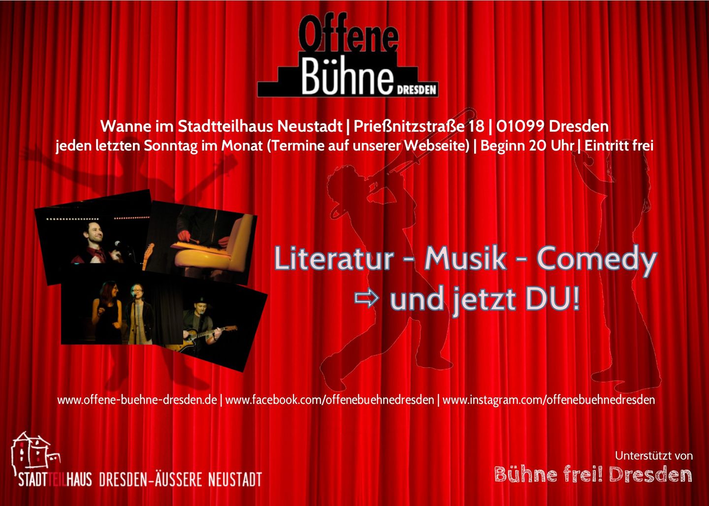 Flyer Offene Bühne Dresden