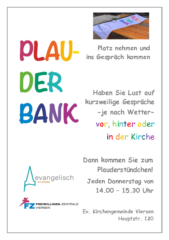 Plaudern, Kaffeetrinken, Texte hören