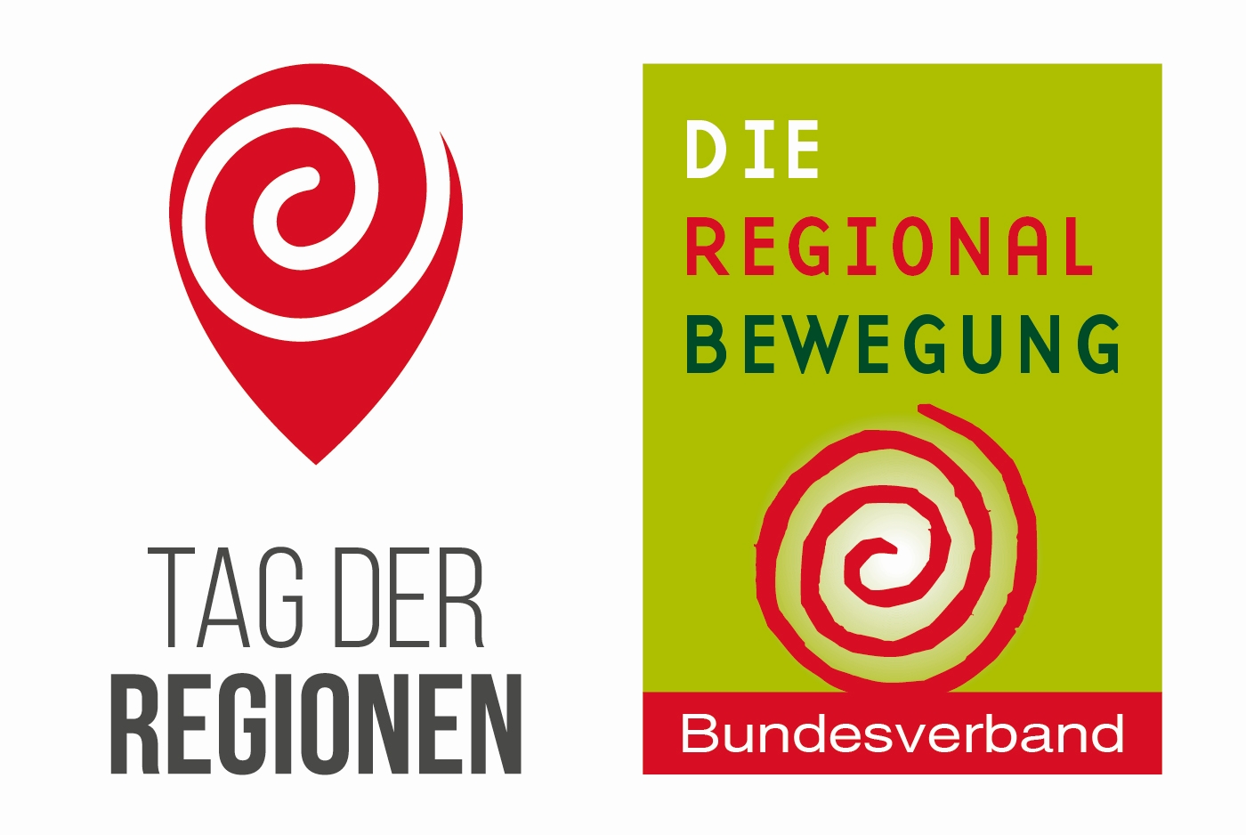 Tag der Regionen und die Regionalbewegung Logo vom Tag der Regionen und Logo von der Regionalbewegung