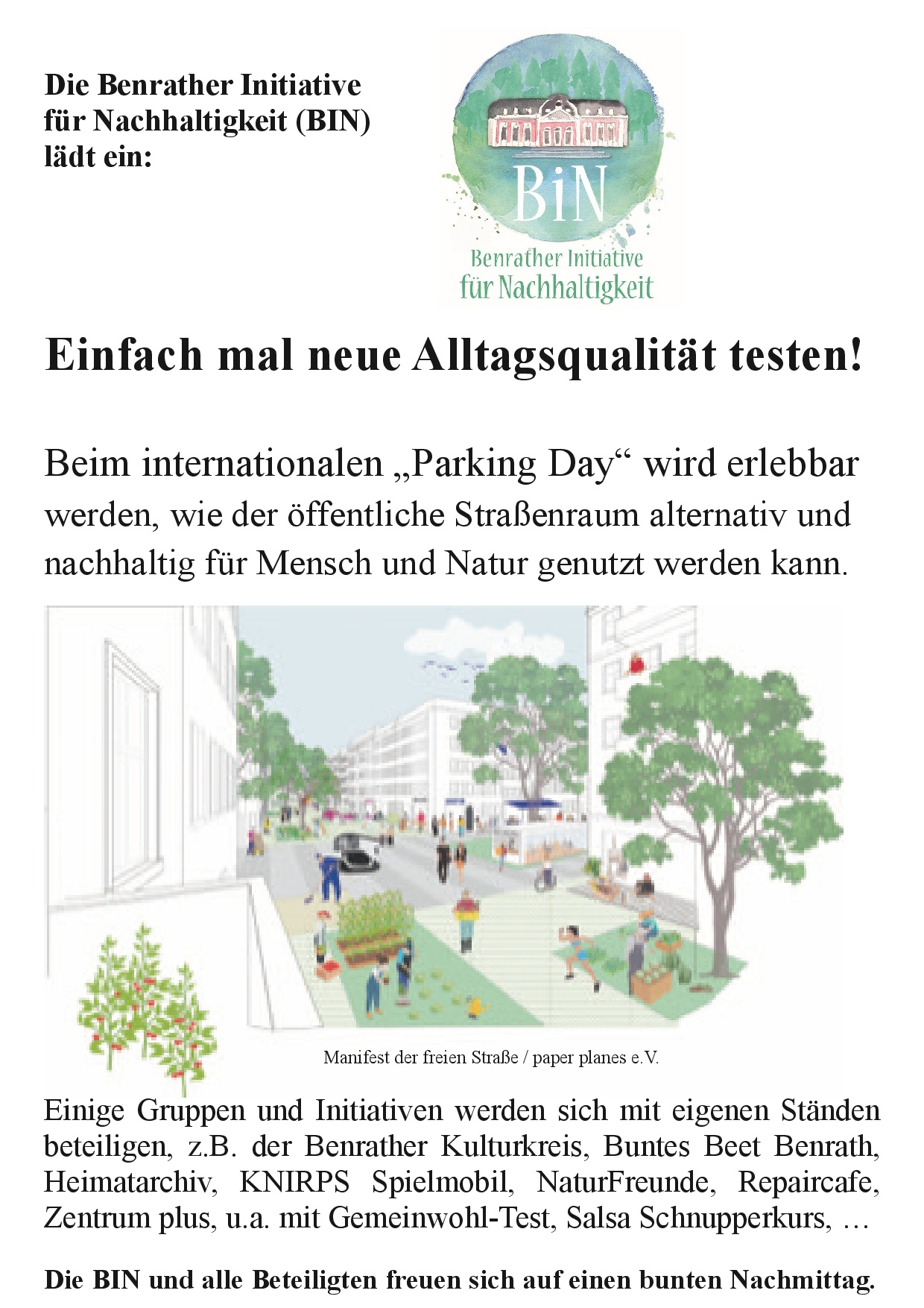 Parking-Day in Düsseldorf-Benrath
