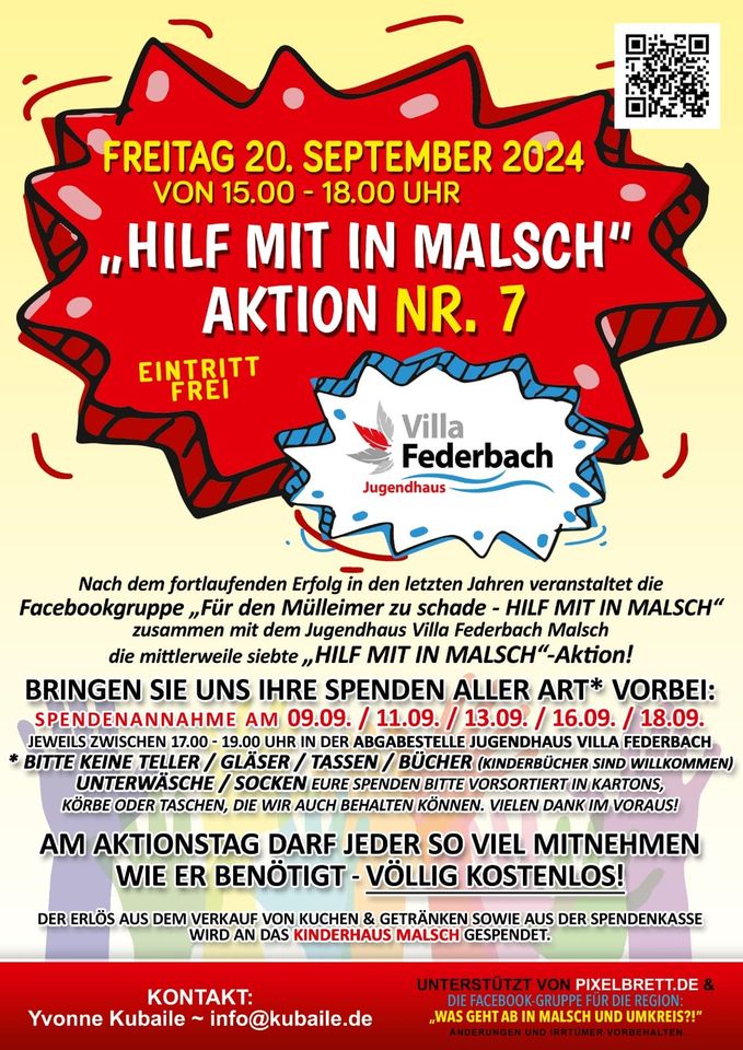 Der Hilf Mit Flohmarkt ist ein Spendenflohmarkt, bei dem die Besucher gegen eine freiwillige Spende mitnahmen können, was sie möchten.
