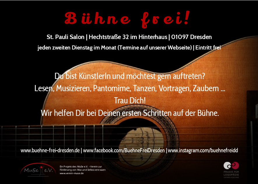 Flyer Bühne Frei Dresden