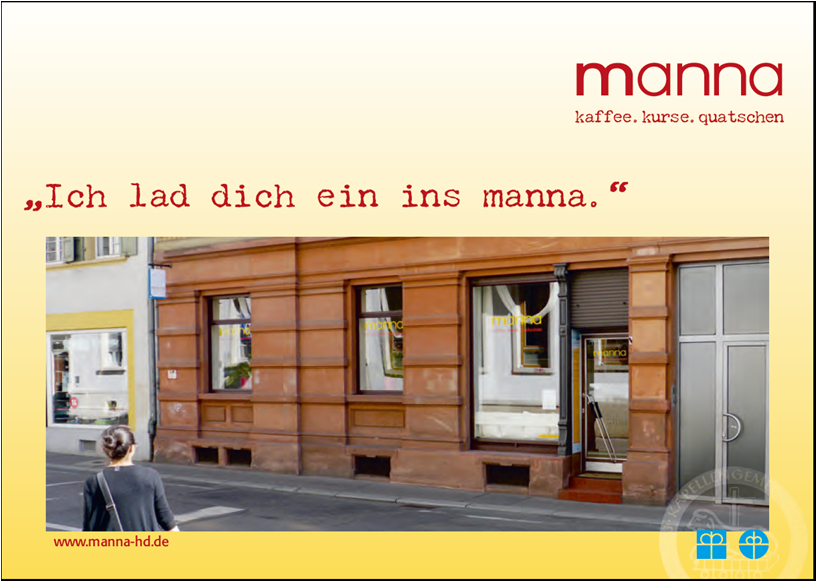 Auf dem Foto ist das Cafe manna zu sehen 