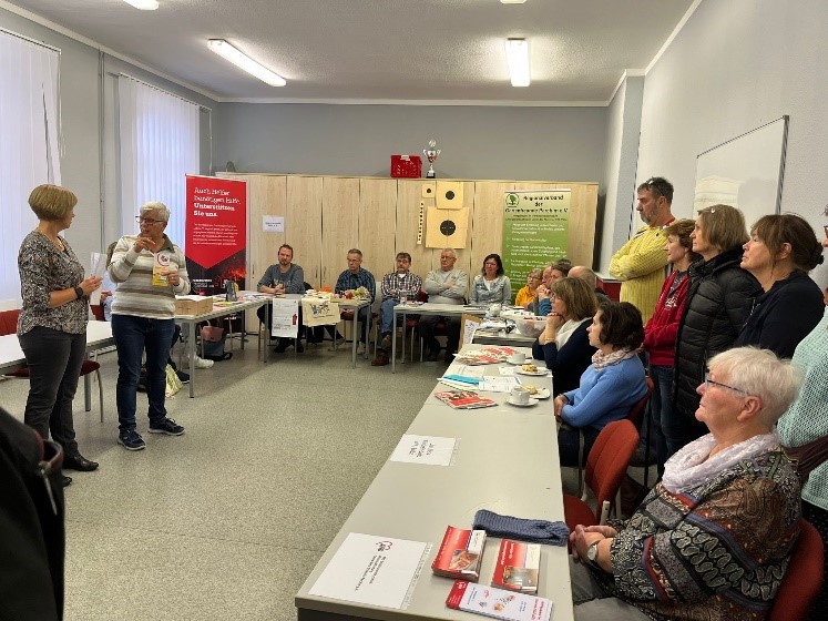 Eröffnung des Ehrenamtsfestes 2023 mit der Begrüßungsansprache der MitMachZentrale des Landkreises und der Bürgermeisterin der Stadt Lübz.