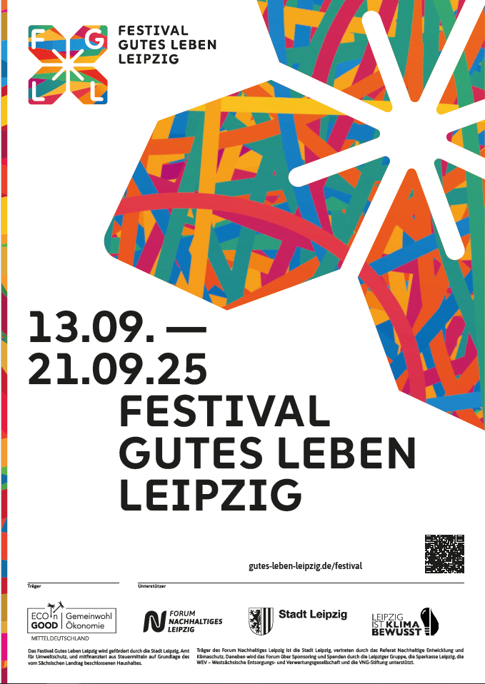 Das Bild zeigt das Plakat zur Bewerbung des Festivalzeitraums vom 13.09. bis 21.09.2025