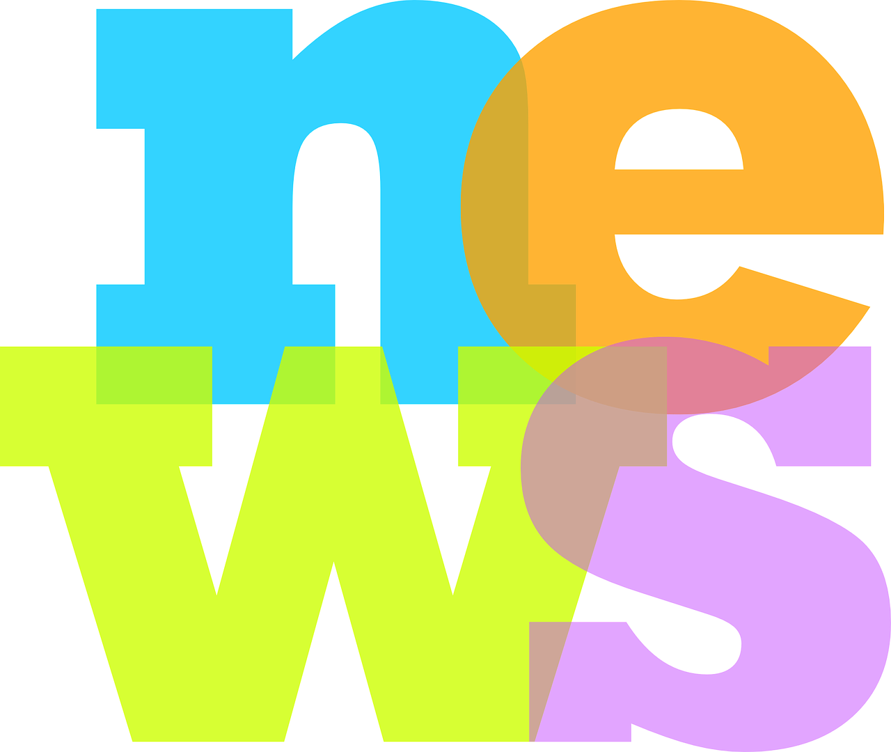 News in Blockbuchstaben geschrieben